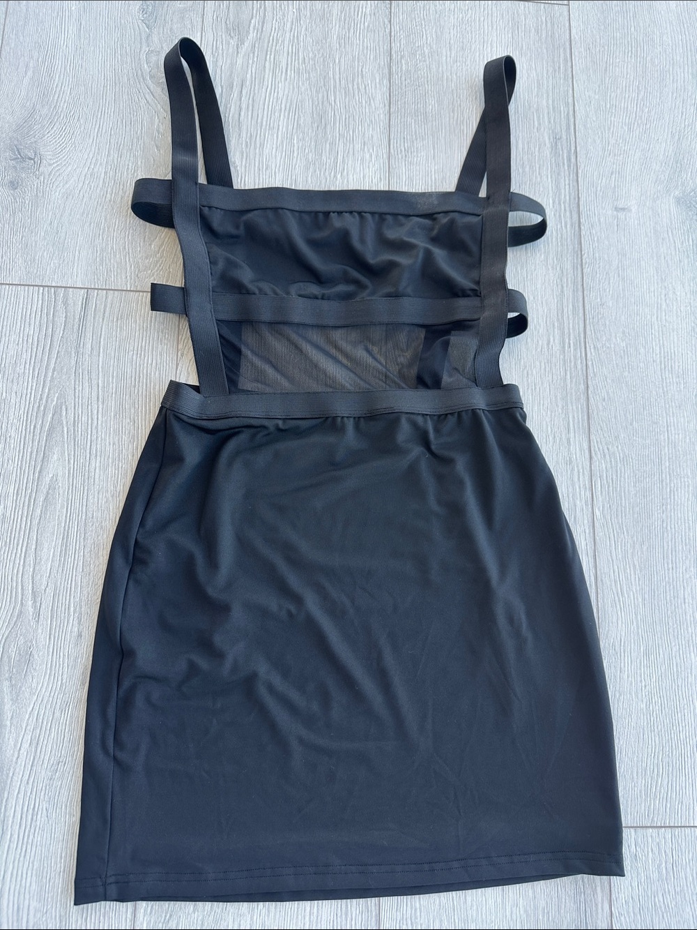 Superdown Mesh Panel Bodycon Dress